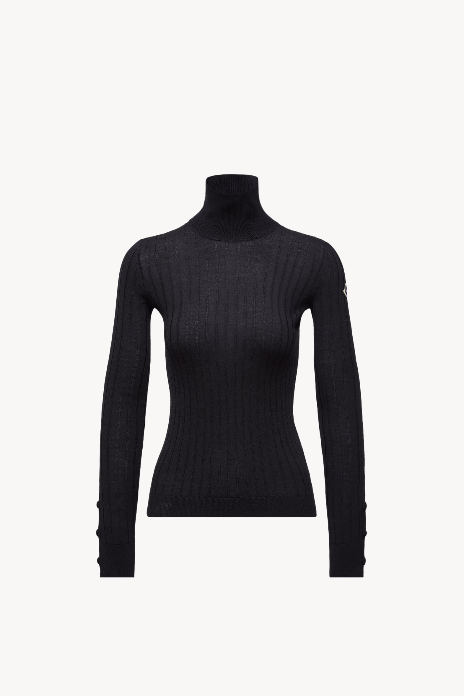 Wool & Cashmere Turtleneck Sweater Women Black Moncler 2